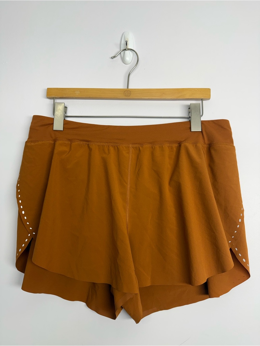 169: Lululemon Find Your Pace High-Rise Lined Short 3" Butternut Brown Size 12